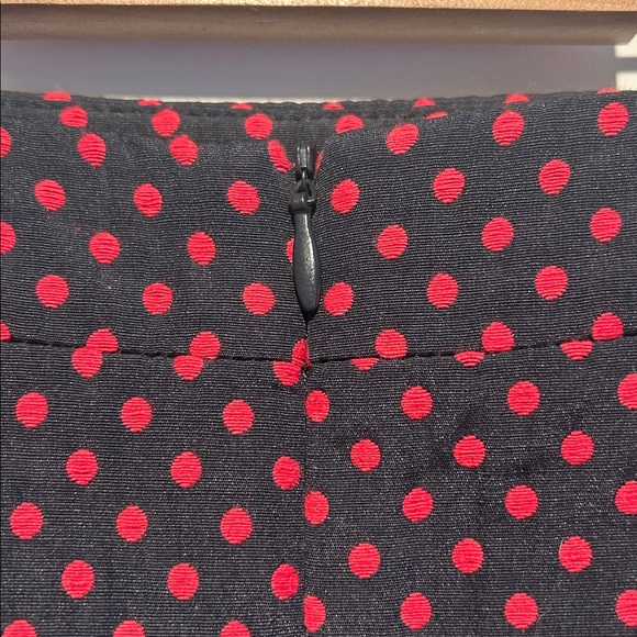 Jacob Black Pencil Skirt with Red Dots - Picture 3 of 4